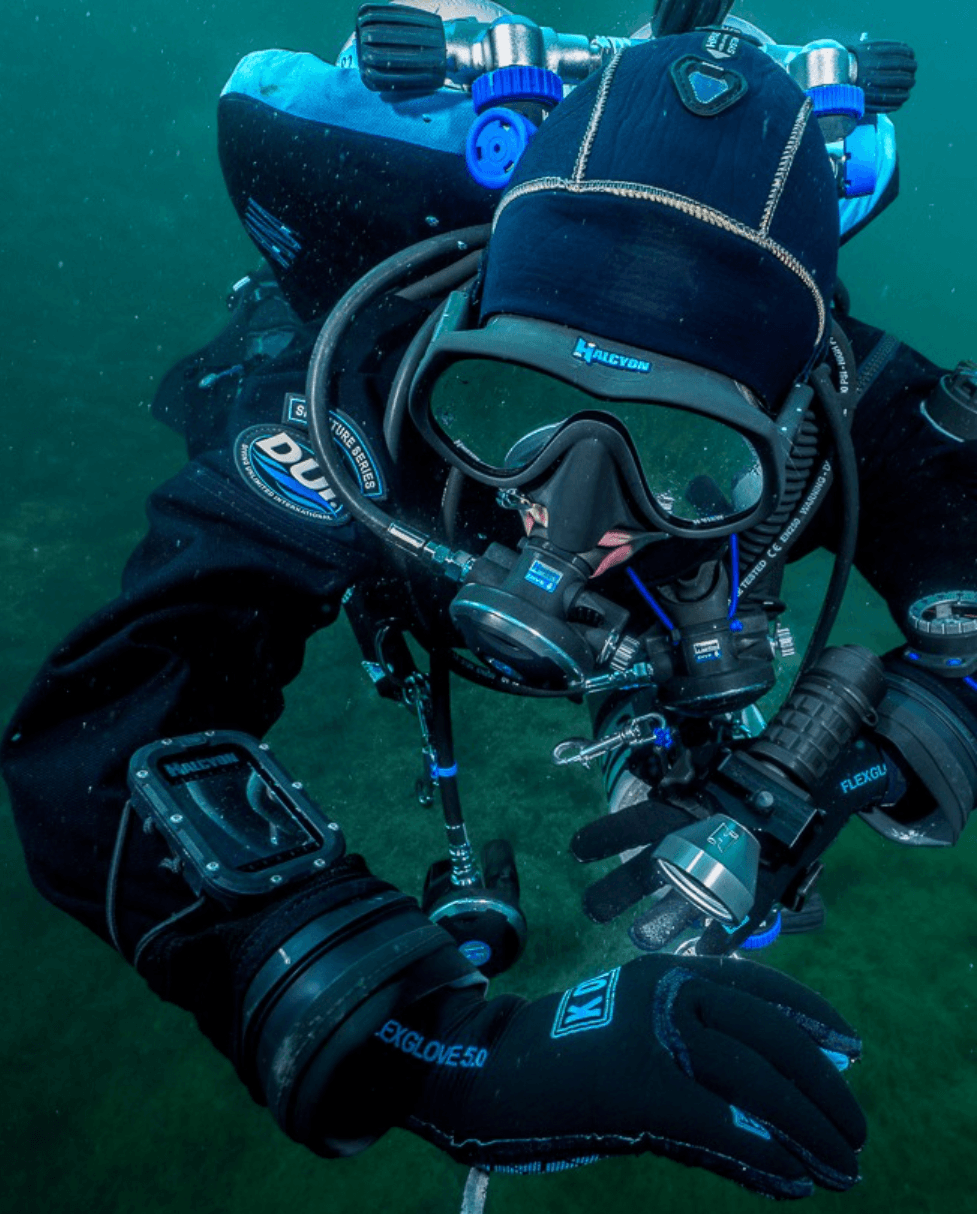 Diver underwater