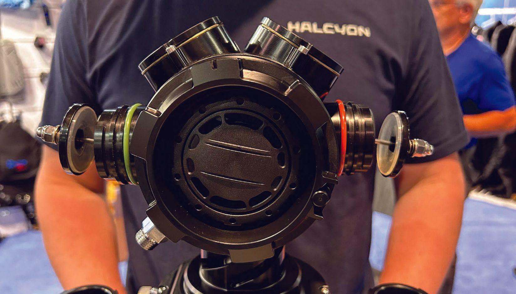 Symbios Chest Mount Rebreather unit head