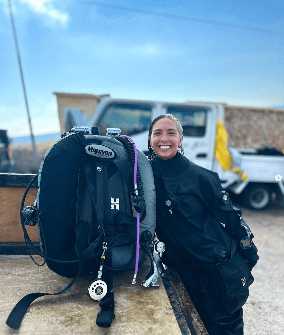 nadine halcyon scuba diver