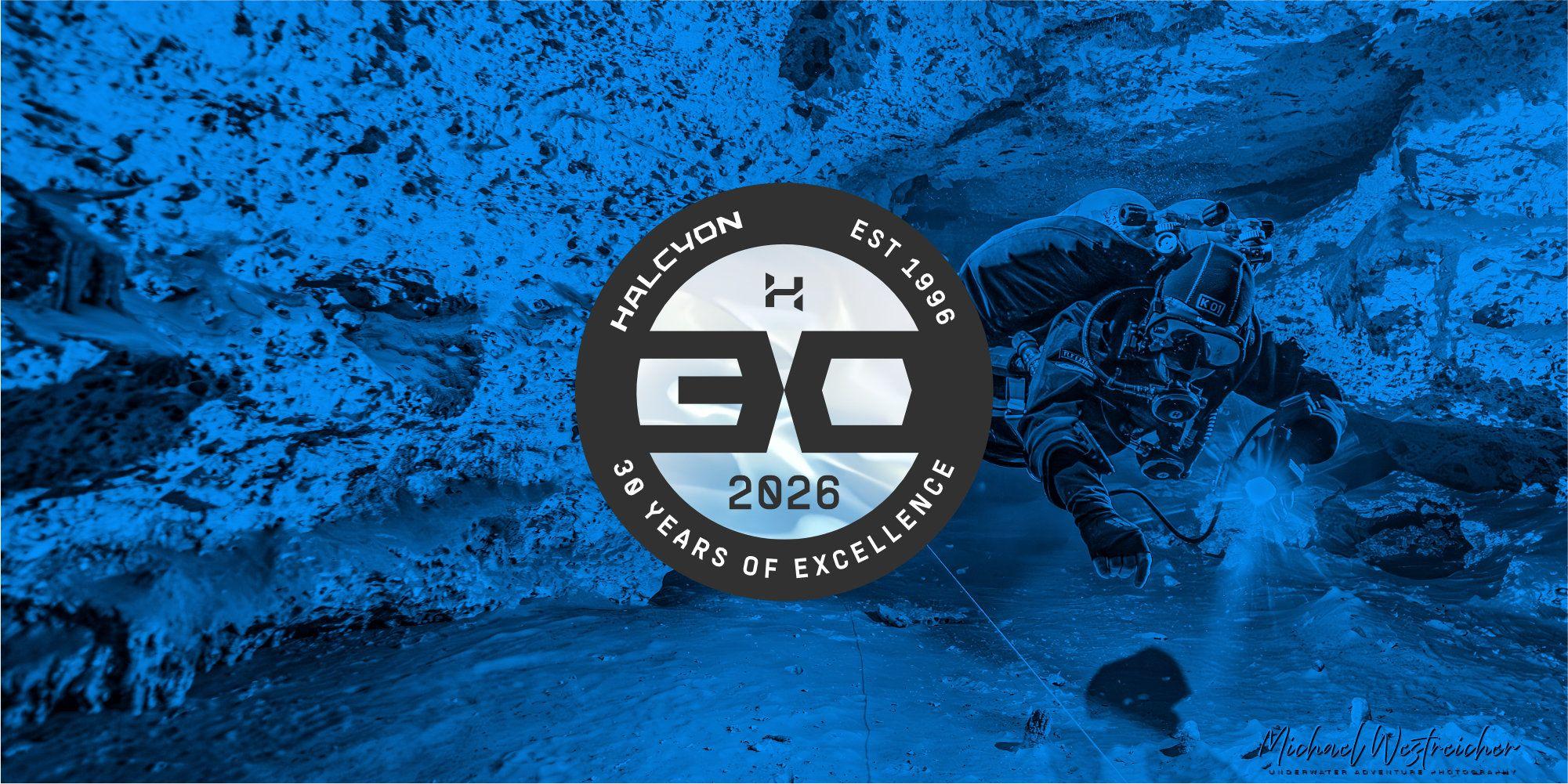 Halcyon's 30th year logo